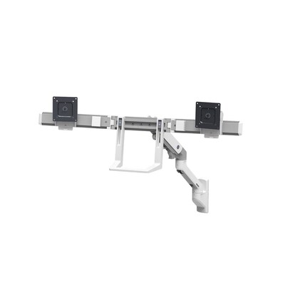 Ergotron HX Dual Monitor Arm für 2 Monitore, Wandhalterung (weiß)