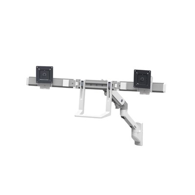 IT and günstig Kaufen-Ergotron HX Dual Monitor Arm für 2 Monitore, Wandhalterung (weiß). Ergotron HX Dual Monitor Arm für 2 Monitore, Wandhalterung (weiß) <![CDATA[• Monitorarm/Tischhalterung für zwei Monitore • Maximale Bildschirmgröße: je 32 Zoll 