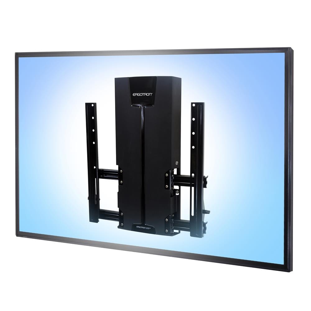 Ergotron Monitor &amp; TV Schiebe-Wandhalterung VHD 46-63 Zoll (Schwarz)
