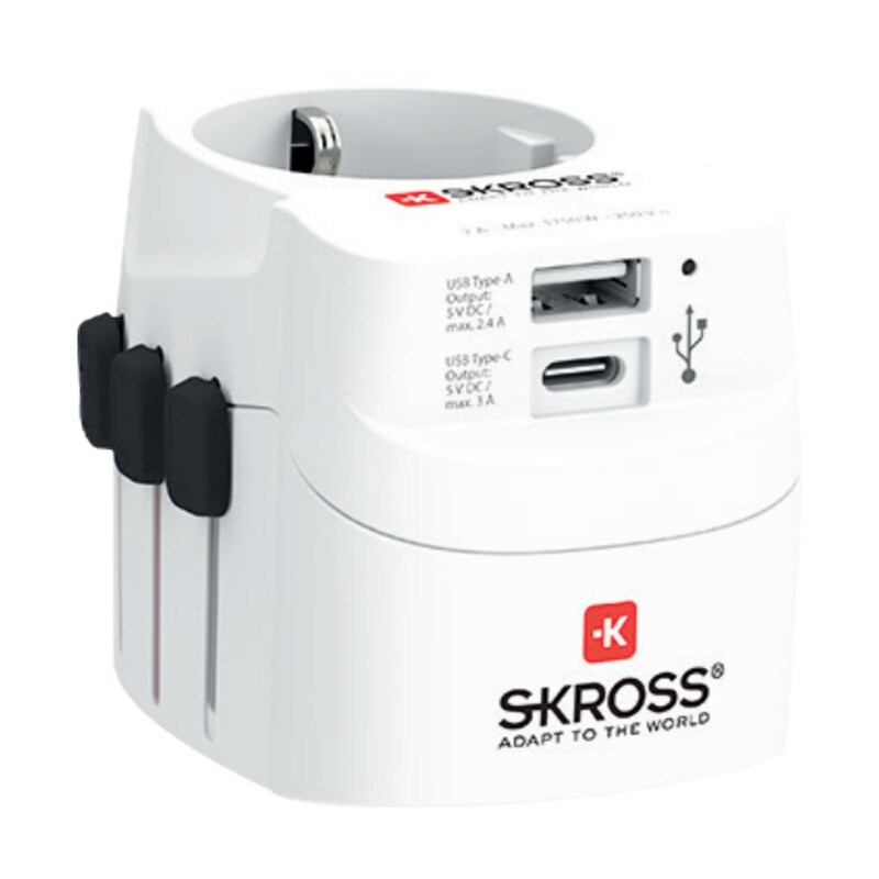 SKROSS Pro Light USB (AC) USB-C Reiseadapter 1302462