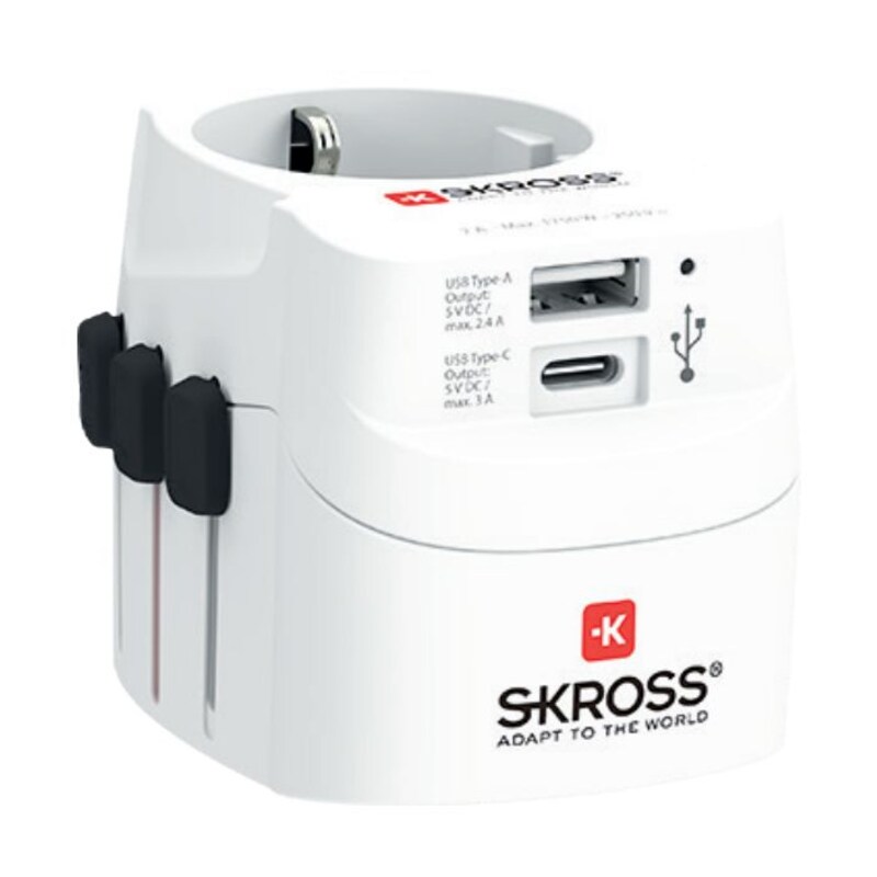 SKROSS Pro Light USB World (AC) USB-C Reiseadapter 1302472