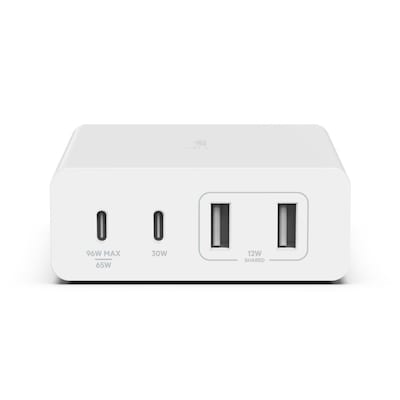 SE 8 günstig Kaufen-Belkin BOOST CHARGE PRO 4-Port-GaN-Ladegerät (108 Watt). Belkin BOOST CHARGE PRO 4-Port-GaN-Ladegerät (108 Watt) <![CDATA[• 4-Port-GaN-Ladegerät mit 2 USB-C- und 2 USB-A-Anschlüssen • Lädt bis zu 4 Geräte mit insgesamt 108 Watt auf • D