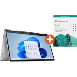 HP Pavilion x360 14-dy0425ng 14&quot;FHD 2in1 W11 mit Microsoft 365 Family DL