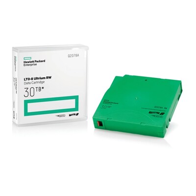 LTO 8 günstig Kaufen-HPE LTO-8 Ultrium 30 TB RW-Datenkassette. HPE LTO-8 Ultrium 30 TB RW-Datenkassette <![CDATA[• HPE LTO Ultrium LTO-8 Kassette • Kapazität: 30 TB bei 2,5:1-Komprimierung unterstützt • Archivierungsdauer: 30 Jahre • Bandbreite: 12,65 mm]]>. 