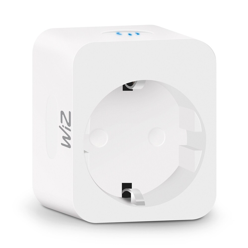 WiZ Smart Plug powermeter Type-F Steckdose weiß, 2er Pack
