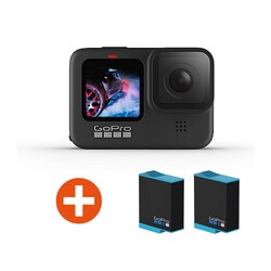 GoPro Hero 9 Black 5K30/4K60-Action Cam inkl. 2 x GoPro Akku f&uuml;r Hero 9 &amp;amp; 10