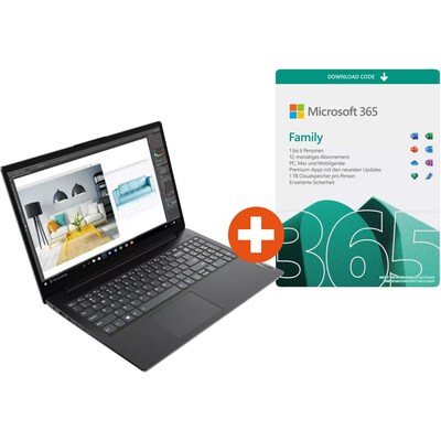 Lenovo  V15-ALC 82KD002KGE 15″FHD nOS mit Microsoft 365 Family Download | 00195477557673