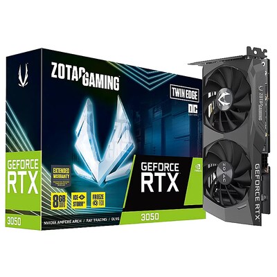 for HR günstig Kaufen-ZOTAC GAMING GeForce RTX 3050 Twin Edge OC 8GB GDDR6 Grafikkarte 3xDP/HDMI. ZOTAC GAMING GeForce RTX 3050 Twin Edge OC 8GB GDDR6 Grafikkarte 3xDP/HDMI <![CDATA[• GeForce RTX 3050, PCIe 4.0, LHR, DUAL Fan Lüfter • 8GB GDDR6-RAM (128bit Speicherinterfa