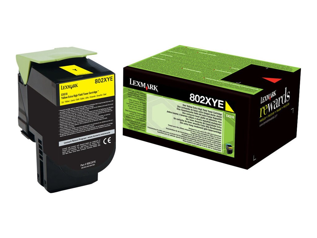 Lexmark 80C2XYE Corporate-Tonerkassette Gelb f&uuml;r ca. 4.000 Seiten