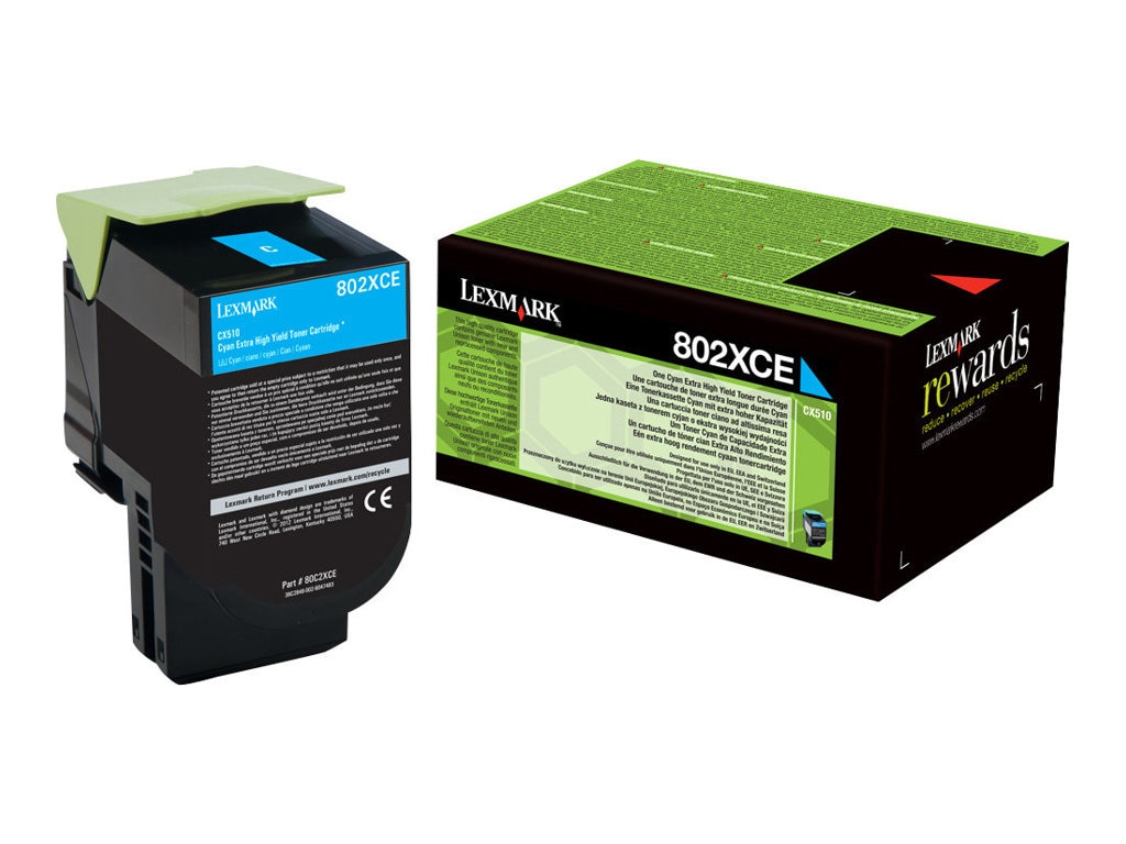 Lexmark 80C2XCE Corporate-Tonerkassette Cyan f&uuml;r ca. 4.000 Seiten