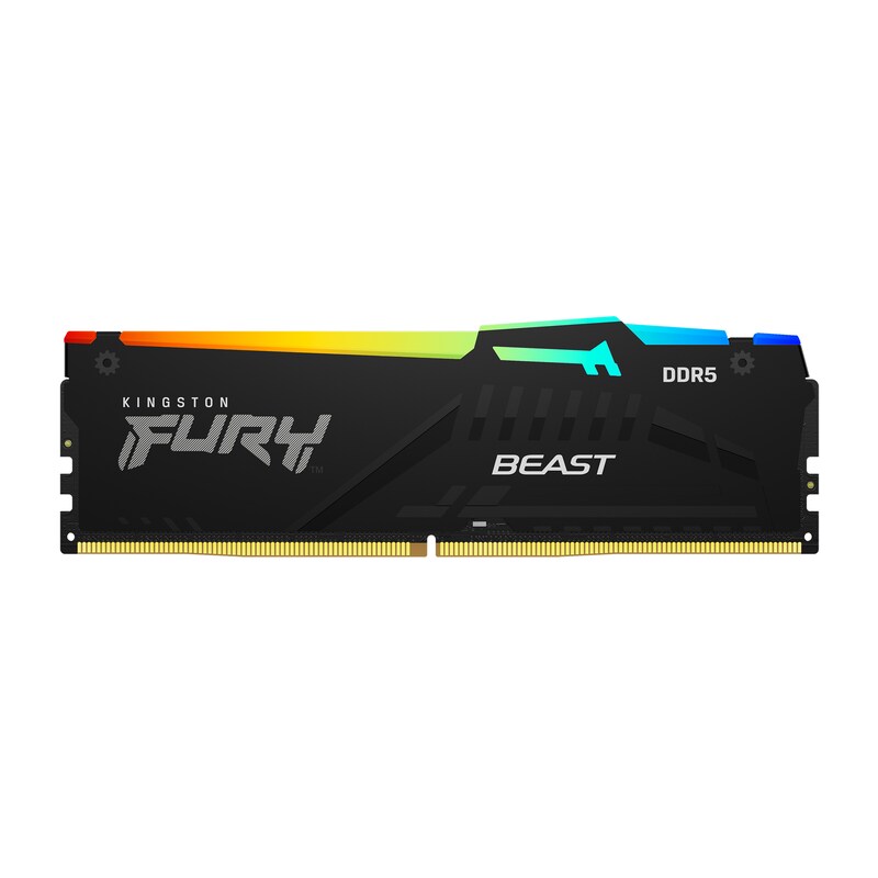 8GB (1x8GB) KINGSTON FURY Beast RGB DDR5-4800 CL38 RAM Gaming Arbeitsspeicher