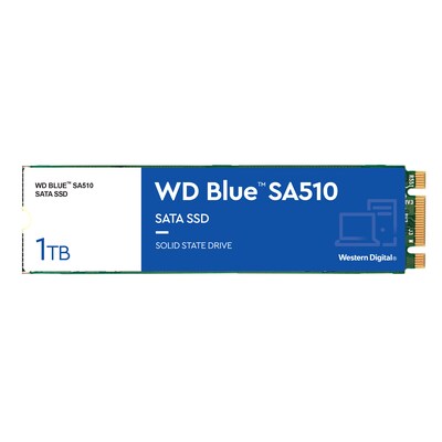 34;Gutes günstig Kaufen-WD Blue SA510 SATA SSD 1 TB M.2 2280. WD Blue SA510 SATA SSD 1 TB M.2 2280 <![CDATA[• 1 TB - 2,38 mm Bauhöhe • M.2 2280 Card, M.2 • Maximale Lese-/Schreibgeschwindigkeit: 560 MB/s / 520 MB/s • Mainstream: Sehr gutes Preisleistungs-Verhältnis, so