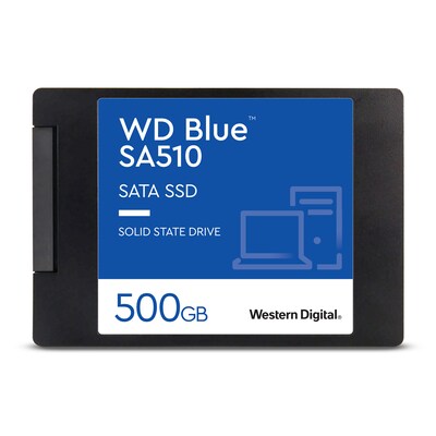 Schrei im günstig Kaufen-WD Blue SA510 SATA SSD 500 GB 2,5"/7mm. WD Blue SA510 SATA SSD 500 GB 2,5"/7mm <![CDATA[• 500 GB - 7 mm Bauhöhe • 2,5 Zoll, SATA III (600 Mbyte/s) • Maximale Lese-/Schreibgeschwindigkeit: 560 MB/s / 510 MB/s • Mainstream: Sehr gutes Preis