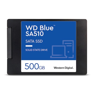 Maxi CD günstig Kaufen-WD Blue SA510 SATA SSD 500 GB 2,5"/7mm. WD Blue SA510 SATA SSD 500 GB 2,5"/7mm <![CDATA[• 500 GB - 7 mm Bauhöhe • 2,5 Zoll, SATA III (600 Mbyte/s) • Maximale Lese-/Schreibgeschwindigkeit: 560 MB/s / 510 MB/s • Mainstream: Sehr gutes Preis