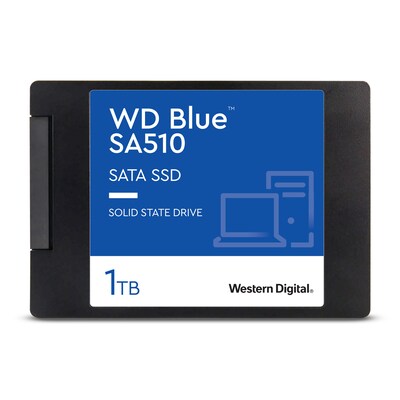 Zoll SATA günstig Kaufen-WD Blue SA510 SATA SSD 1 TB 2,5"/7mm. WD Blue SA510 SATA SSD 1 TB 2,5"/7mm <![CDATA[• 1 TB - 7 mm Bauhöhe • 2,5 Zoll, SATA III (600 Mbyte/s) • Maximale Lese-/Schreibgeschwindigkeit: 560 MB/s / 510 MB/s • Mainstream: Sehr gutes Preisleistu