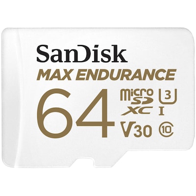 Speicherkarte günstig Kaufen-SanDisk Max Endurance microSDXC 64 GB Speicherkarte Kit. SanDisk Max Endurance microSDXC 64 GB Speicherkarte Kit <![CDATA[• Speichertyp: microSDXC (UHS-I) inklusive SD-Adapter • Speicherkapazität: 64 GB • Geschwindigkeitsklasse: Cl10, U3, V30 • m