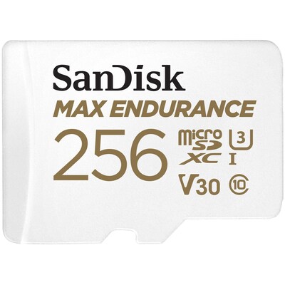 30 en  günstig Kaufen-SanDisk Max Endurance microSDXC 256 GB Speicherkarte Kit. SanDisk Max Endurance microSDXC 256 GB Speicherkarte Kit <![CDATA[• Speichertyp: microSDXC (UHS-I) inklusive SD-Adapter • Speicherkapazität: 256 GB • Geschwindigkeitsklasse: Cl10, U3, V30 