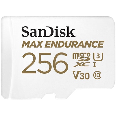 SD Adapter günstig Kaufen-SanDisk Max Endurance microSDXC 256 GB Speicherkarte Kit. SanDisk Max Endurance microSDXC 256 GB Speicherkarte Kit <![CDATA[• Speichertyp: microSDXC (UHS-I) inklusive SD-Adapter • Speicherkapazität: 256 GB • Geschwindigkeitsklasse: Cl10, U3, V30 
