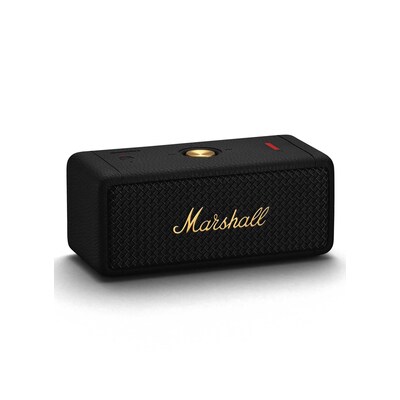 Bluetooth/WIFI günstig Kaufen-Marshall EMBERTON ll Bluetooth Lautsprecher black&brass. Marshall EMBERTON ll Bluetooth Lautsprecher black&brass <![CDATA[• aktiver Stereo-Bluetooth-Lautsprecher • Zwei 2-Zoll-Full-Range-Lautsprecher • Bluetooth 5.1, goldene Bedienelemente 