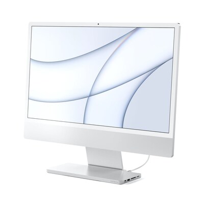 NT USB günstig Kaufen-Satechi USB-C Slim Dock für 24” iMac Silber. Satechi USB-C Slim Dock für 24” iMac Silber <![CDATA[• Exklusives Dock für die 2021 iMac (24-Zoll)-Modelle • Schlichtes und elegantes Design • Maße: 279mm x 114mm x 10mm]]>. 