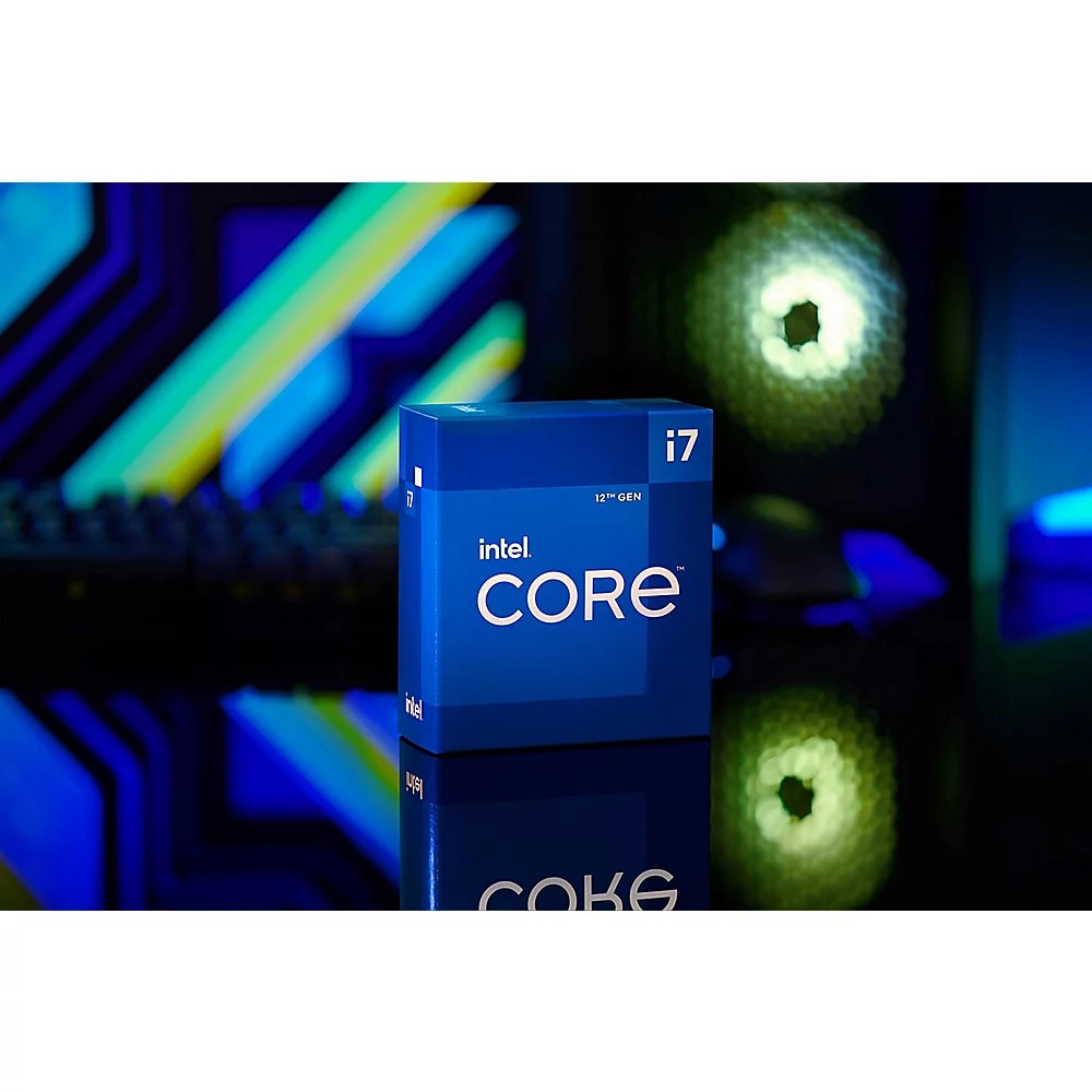 INTEL Core i7-12700F 2,1 GHz 8+4 Kerne 25MB Cache Sockel 1700 (Boxed o. Lüfter)