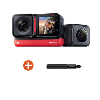 Insta360 ONE RS Twin Edition Action-Kamera schwarz inkl. ONE/X/R Selfie Stick
