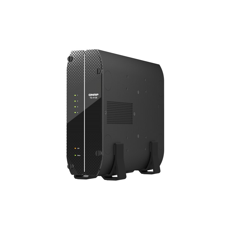 DisplayPort/HDMI günstig Kaufen-QNAP TS-410E-8G NAS System 4-Bay lüfterlos HDMI. QNAP TS-410E-8G NAS System 4-Bay lüfterlos HDMI <![CDATA[• 2,0 GHz Intel Celeron J6412 4-Kern-Prozessor • 8GB DDR3 RAM • 4x 2,5