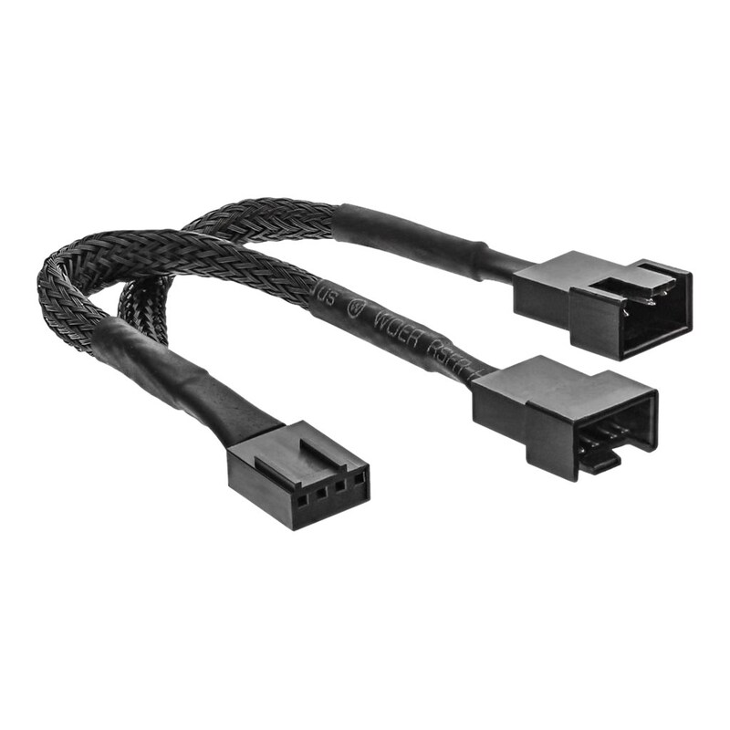 INLINE Y-Kabel für Lüfter PWM, 4pin PWM Y-Kabel Buchse