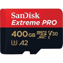 SanDisk Extreme Pro 400 GB microSDXC Speicherkarte (200 MB/s, A2,Class10,U3,V30)