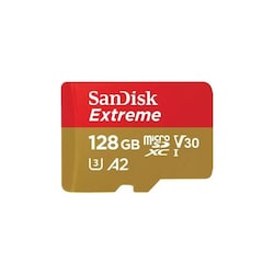 SanDisk Extreme 128GB microSDXC Speicherkarte (180 MB/s,A2,Class 10,U3,V30)
