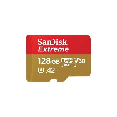 ADAPTER  günstig Kaufen-SanDisk Extreme 128 GB microSDXC Speicherkarte Kit (2022) bis 190 MB/s, C10, U3. SanDisk Extreme 128 GB microSDXC Speicherkarte Kit (2022) bis 190 MB/s, C10, U3 <![CDATA[• Speichertyp: microSDXC (UHS-I) inklusive SD-Adapter • Speicherkapazität: 128 G