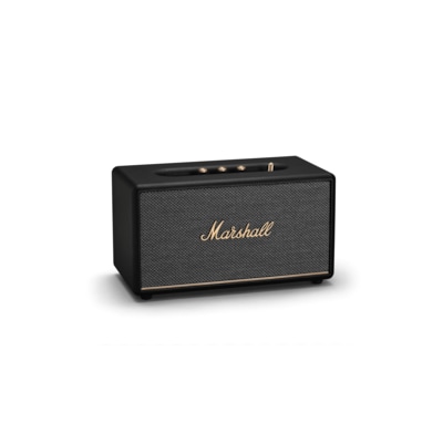 Schwarz  günstig Kaufen-Marshall STANMORE BT III schwarz Bluetooth Lautsprecher. Marshall STANMORE BT III schwarz Bluetooth Lautsprecher <![CDATA[• aktiver Stereo-Bluetooth-Lautsprecher • 50-Watt-Verstärker für Basslautsprecher, 2x15-Watt für Hochtöner • Bluetooth 5.2,