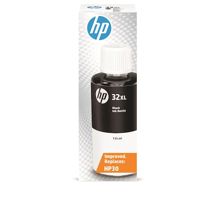 HF 2 günstig Kaufen-HP 32 XL 1VV24AE Original Tintenflasche Schwarz 135 ml. HP 32 XL 1VV24AE Original Tintenflasche Schwarz 135 ml <![CDATA[• HP 32 XL Nachfülltinte 1VV24AE • Farbe: Schwarz • Kapazität: 135 ml • ca. 8.000 Seiten • Kompatibel zu: HP Smart Tank Plu