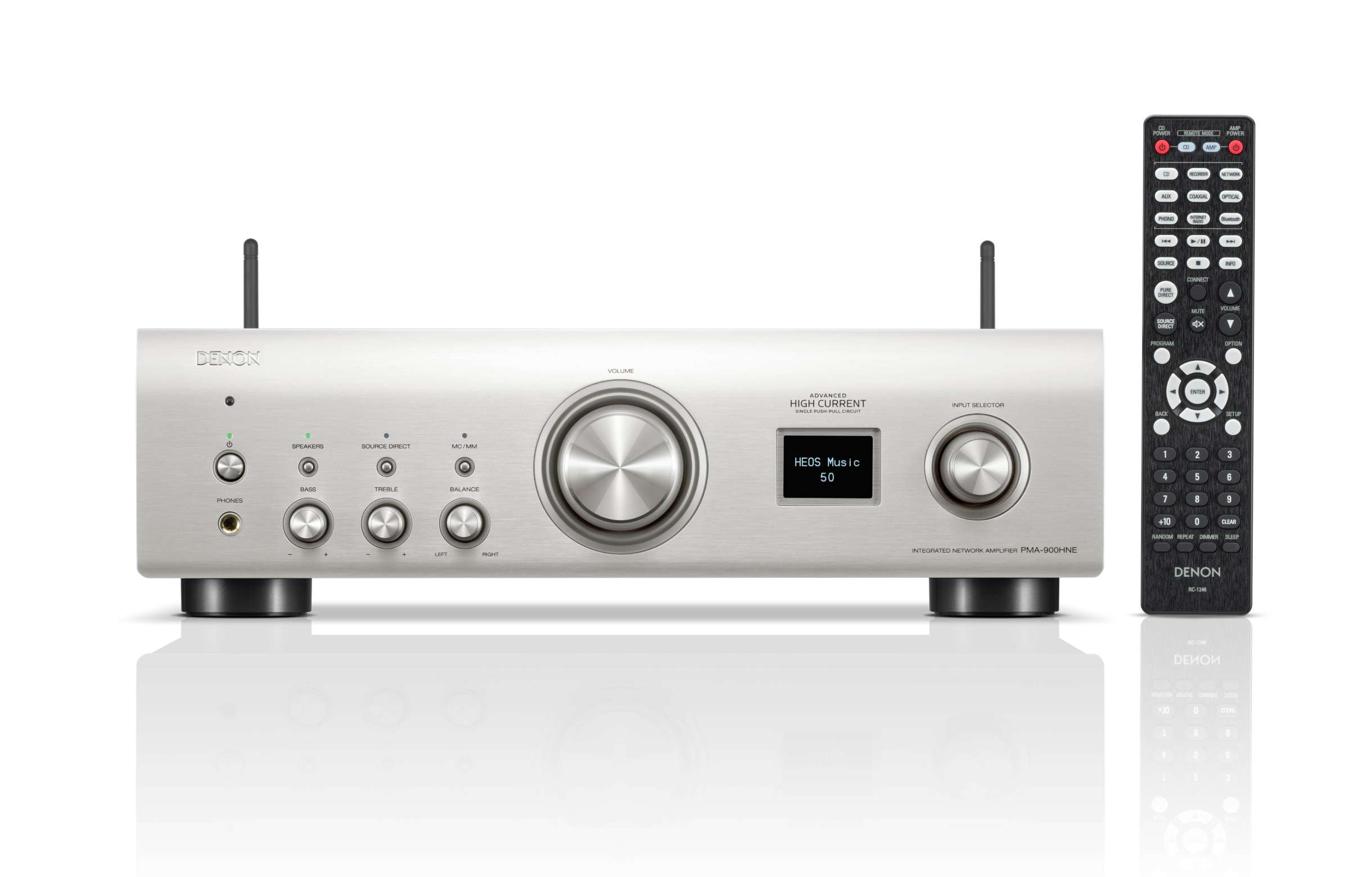 Denon PMA-900HNE Stereo-Netzwerk-Receiver silber 160W/Kanal HEOS/AirPlay/Alexa