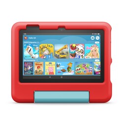 Amazon Fire 7 Kids Tablet (2022) WiFi 16 GB mit roter H&uuml;lle