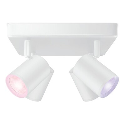 HI OG  günstig Kaufen-WiZ IMAGEO 4er Spots Deckenleuchte Tunable White & Color 1380lm Weiß Einzelpack. WiZ IMAGEO 4er Spots Deckenleuchte Tunable White & Color 1380lm Weiß Einzelpack <![CDATA[• Technologie: LED mit einstellbarer Lichtfarbe • Material: Kun