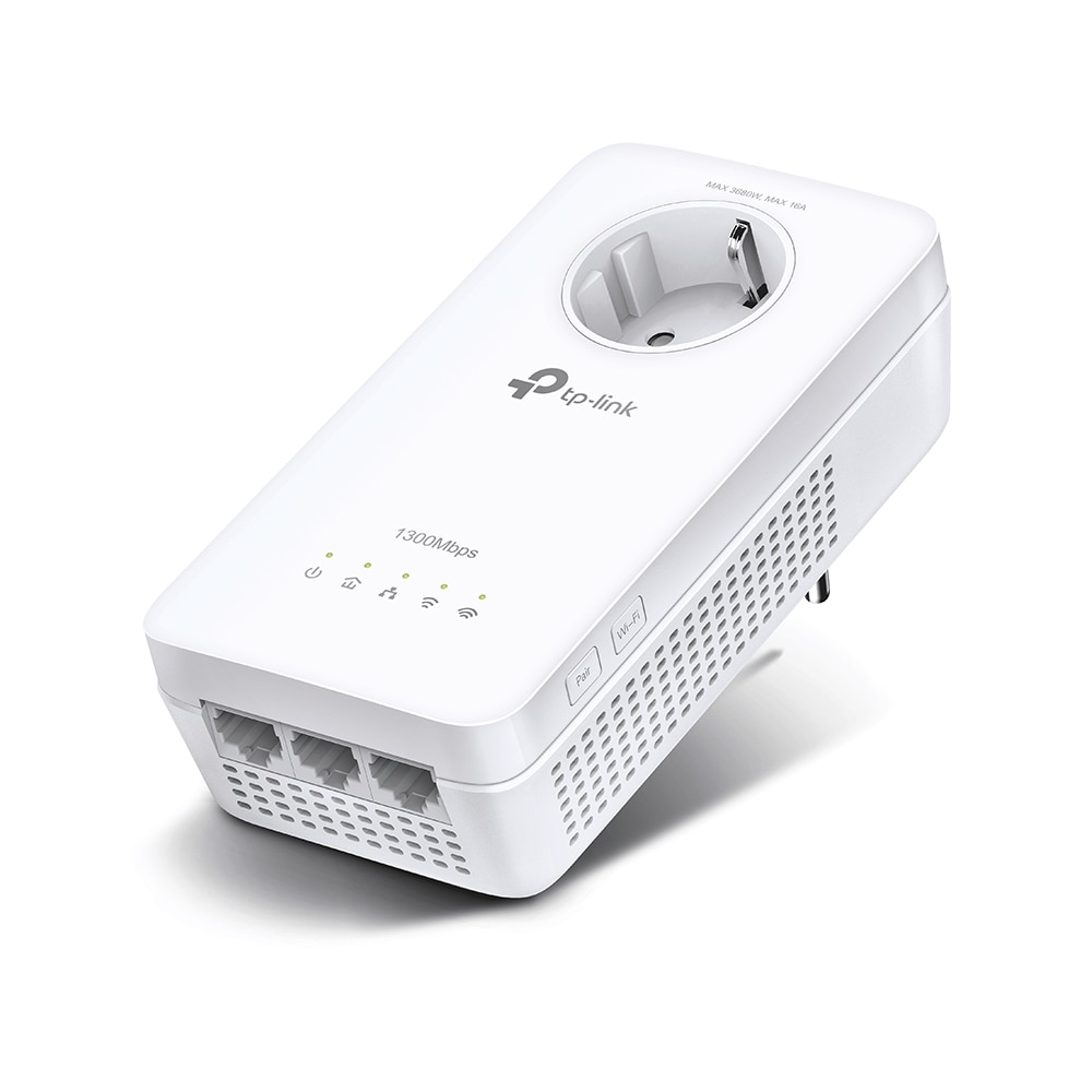 TP-Link TL-WPA8631P AV1300-AC1200-Gigabit-WLAN-Powerline-Adapter mit Steckdose