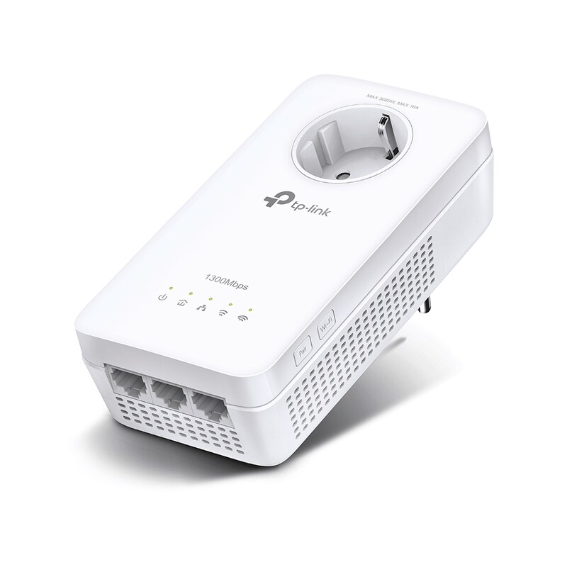 TP-LINK TL-WPA8631P AV1300-AC1200-Gigabit-WLAN-Powerline-Adapter mit Steckdose