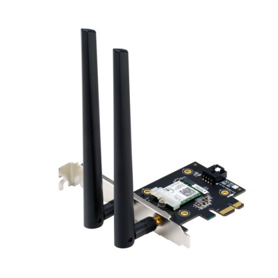 ASUS PCE-AX3000 PCIe-Karte Bluetooth 5.0 + Wi-Fi 6 AX3000 Dual-Band, 2x Antenn