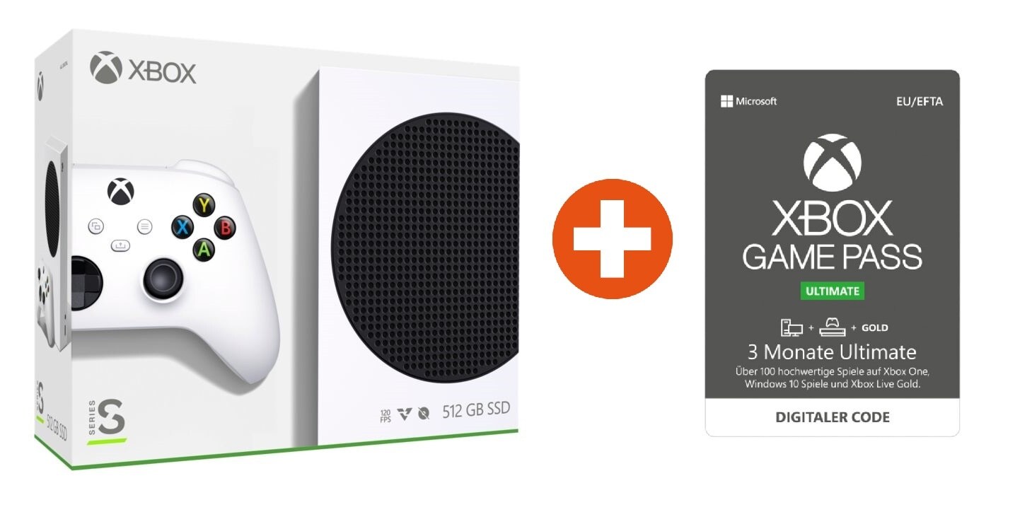 Microsoft Xbox Series S 512GB inkl. Game Pass Ultimate 6 Monate DE ++  Cyberport