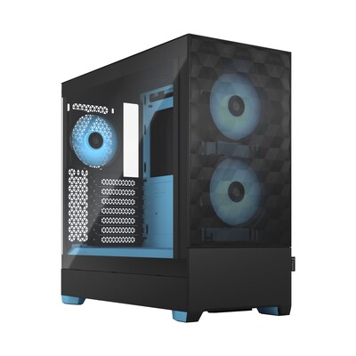 Fractal Design Pop Air RGB Cyan Core mit Seitenfenster ATX Gaming Gehäuse Blau
