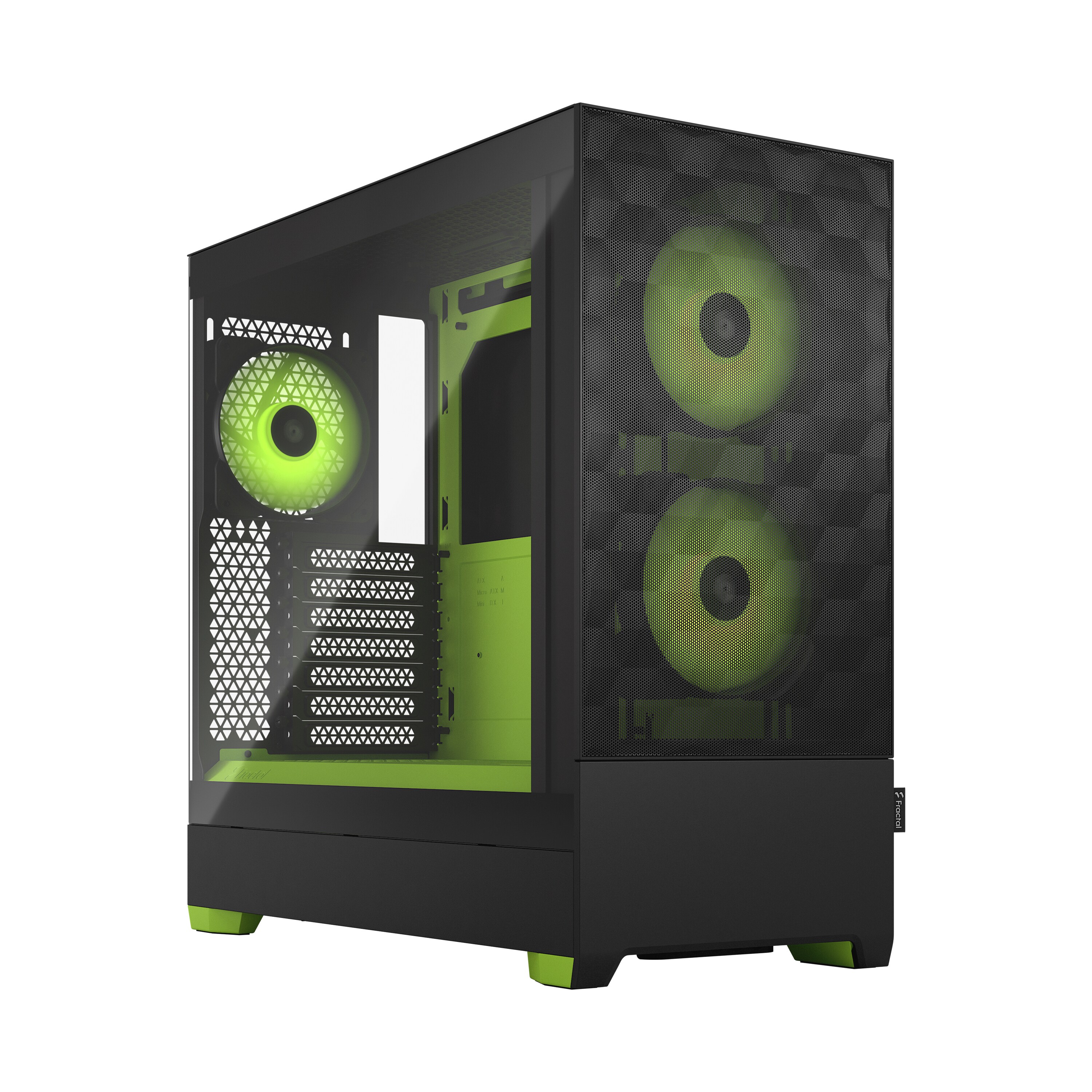 Fractal Design Pop Air RGB Green Core Seitenfenster ATX Gaming Geh&auml;use Gr&uuml;n