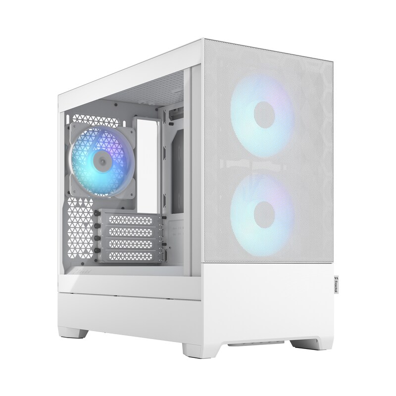Fractal Design Pop Mini Air RGB White mit Fenster mATX/mITX Gaming Gehäuse Weiß