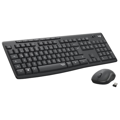 Tastatur Kabellos günstig Kaufen-Logitech MK295 Silent Kabellose Maus-Tastaturkombination UK englisch. Logitech MK295 Silent Kabellose Maus-Tastaturkombination UK englisch <![CDATA[• Kabellos, 2,4GHz • Tastatur-Layout: englisch, Tastatur-Nummernblock integriert • 3 Maustasten, 2-We