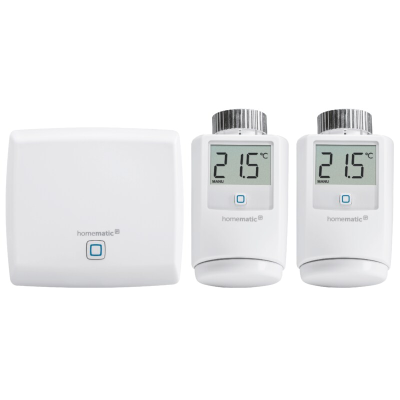Homematic IP Starter Set Heizen II, 2xThermostat HMIP-eTRV/2 & Access Point