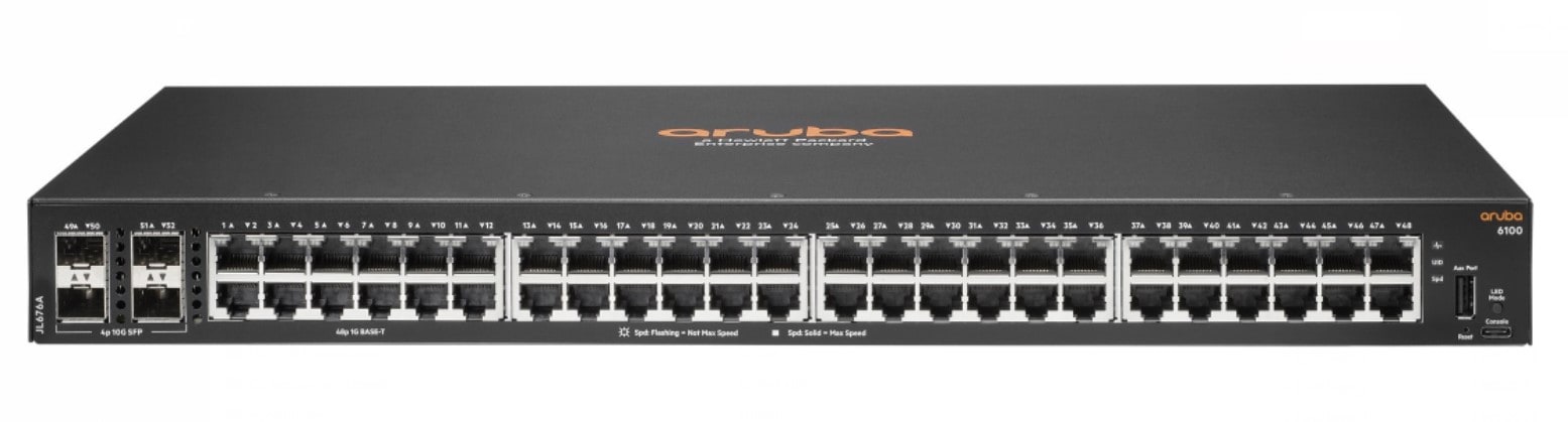 HPE Aruba 6100 48G 4SFP+ Switch managed