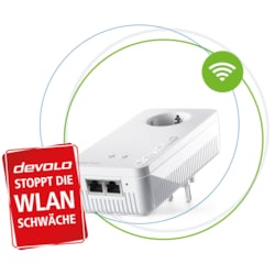 Devolo Magic 2 WiFi ac Next Erg&auml;nzung (2400Mbit, Powerline + WLAN, 2x LAN, Mesh)