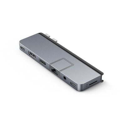 Design günstig Kaufen-Hyper DUO PRO 7-in-2 USB-C Hub Grau. Hyper DUO PRO 7-in-2 USB-C Hub Grau <![CDATA[• Schnelle und einfache Einrichtung • Langlebiges und funktionales Design • Mit 3,5mm Klinkenanschluss]]>. 