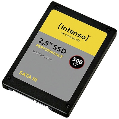 SATA III günstig Kaufen-Intenso Performance SATA SSD 500 GB 2,5"/7mm SLC. Intenso Performance SATA SSD 500 GB 2,5"/7mm SLC <![CDATA[• 500 GB - 7 mm Bauhöhe • 2,5 Zoll, SATA III (600 Mbyte/s) • Maximale Lese-/Schreibgeschwindigkeit: 550 MB/s / 500 MB/s • Mainstre