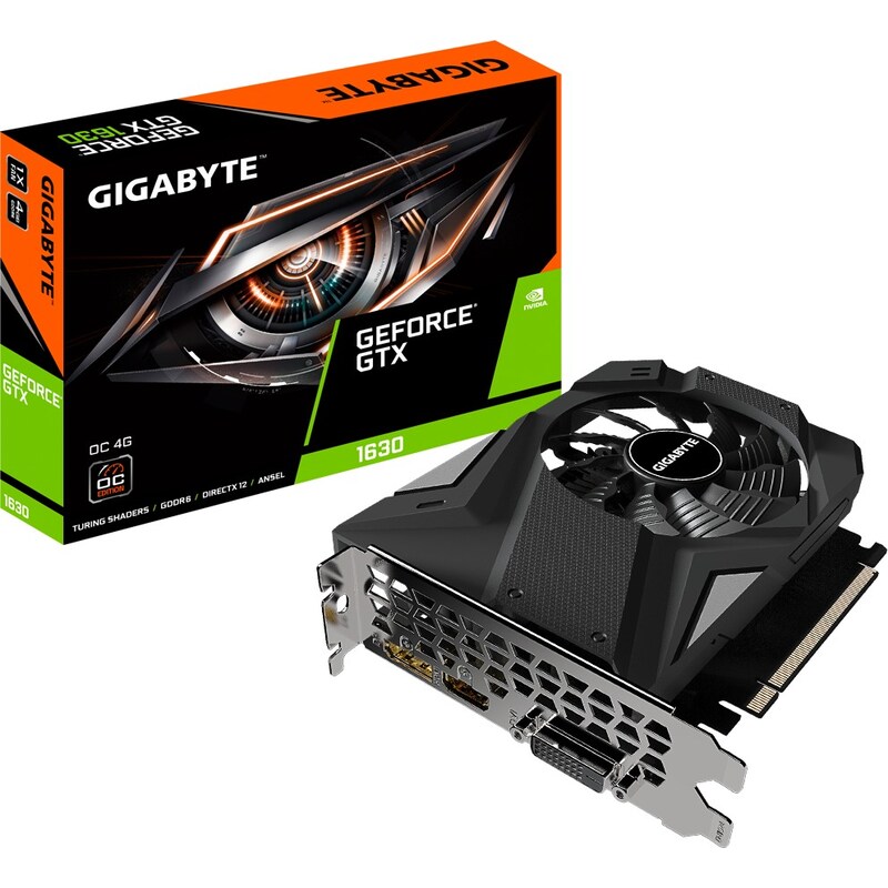GIGABYTE GeForce GTX 1630 OC 4GB GDDR6 Grafikkarte DVI/HDMI/DP